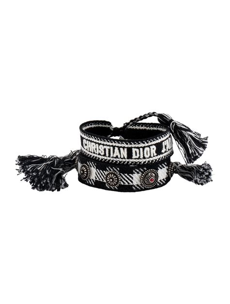 christian dior studded friendship bracelet.